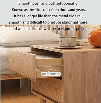 ベッドサイドテーブル 引き出し付き ナイトスタンド ダークブラウン 日本製 ナイトテーブル 〔ダークブラウン〕 幅40cm 2口